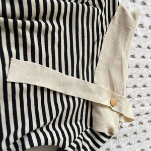Striped Asymmetrical Top