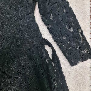 Elegant Goth Black Lace Gown 🖤!