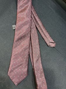 Burgundy Dotted Tie
