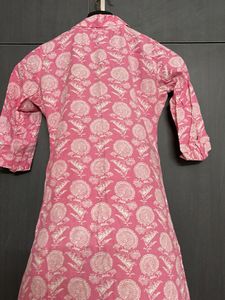Pink Floral Kurta