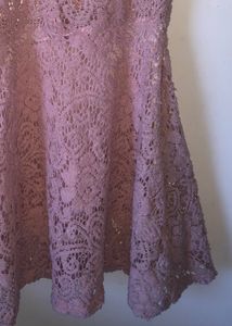 crochet lace short dress