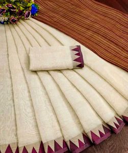 Elegant Off-White Saree