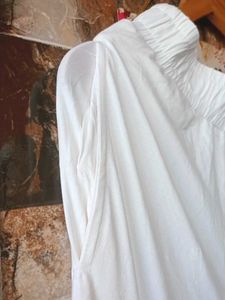 De Moza Branded White Pallazo