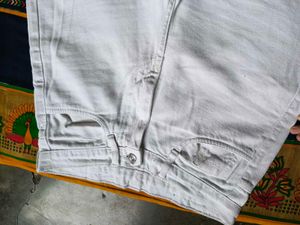 White Wide Leg Denim Jeans