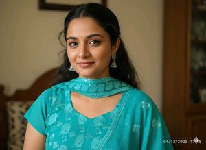 L-xl size Teal Embroidered Salwar Suit