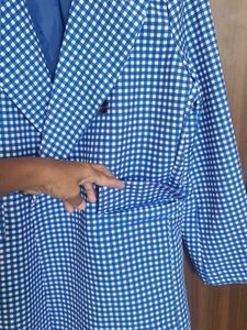 Blue Checkered Blazer