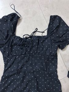 Black H&amp;M Dress With Catwalk Heels