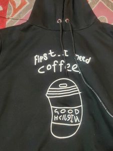 winter sale Black Coffee Hoodie 32 size