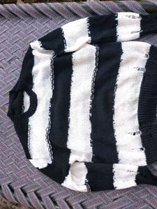 Striped Knit Sweater