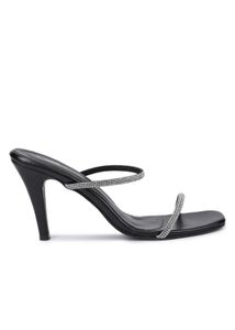 Sparkling Black Stiletto Heels