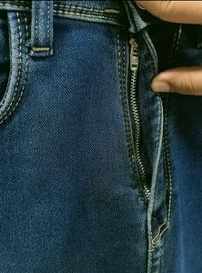 Dark Blue Denim wide leg pants