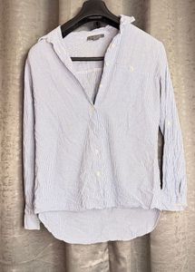Skyblue And White Striped Shirt