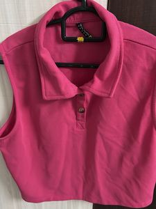 Tokyo Talkies Sleeveless Solid Women Pink Top