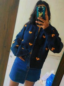 Heart Pattern Cardigan
