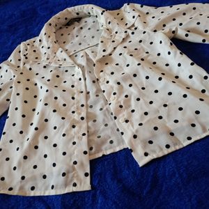 Full Sleeve Polka Dot Shirt
