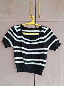 Striped Knit Top