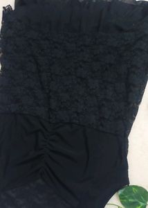 Sexy Zed Black Net Dress