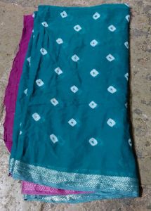 Cotton Silk Bandhani Dupatta