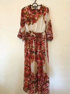 🥀Floral Printed Korean Dress 😍🫰👗