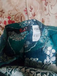 Blue Embroidered Top Size XXL