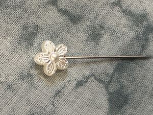 Hijab Pearl Pins | Vintage Floral Lapel Pin