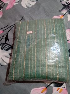 BRAND NEW DESIGNER (Green And Pink Saree)