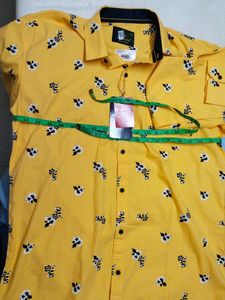 L&#39;amour Original Mustard Printed Shirt For Men