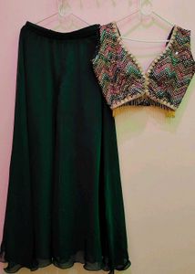 Plazo Shrug With Blouse