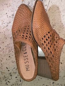 Woven Mule Heels