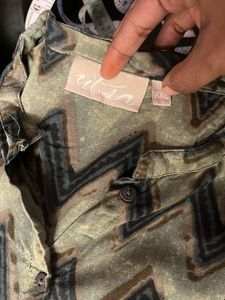 Ulta Green Patterned Top