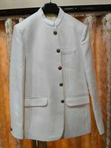 PARTY WEAR WHITE JODHPURI JACKET