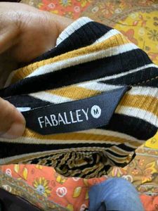 Faballey Striped Top