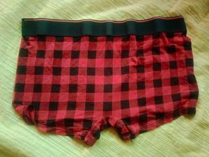 Diesel Red Plaid Boxer Briefs