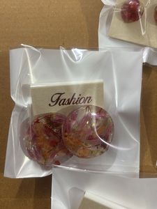 Handmade Floral Resin Earrings 5 pairs combo