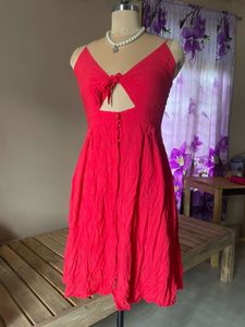 Red Cutout Mini Dress