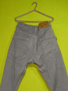 Ash Gray Casual Skinny Jeans For Men