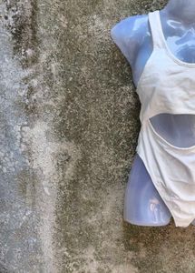I. OFF WHITE SEXY BODYSUIT