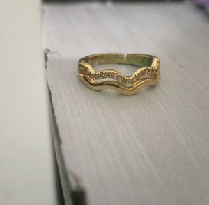 Studded Wavy Ring