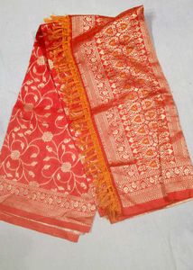 silk Yellow Lehenga Choli Set