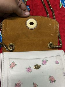 Original Coach Parker 18 Rose Print Bag