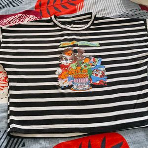 Striped Graphic T-Shirt