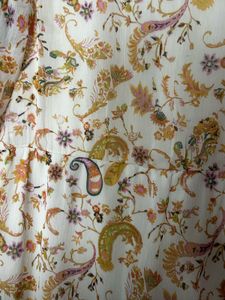 Paisley Print Ruffle Dress