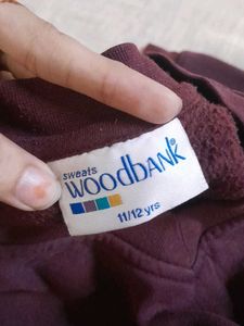 Burgundy V-Neck Sweatshirt