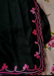 Embroidered Black Kurta