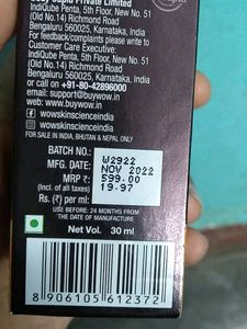 WOW skin Science Oil Free Ubtan Face Serum