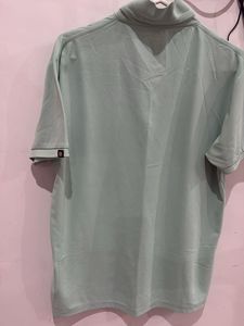 Men&#39;s Light Green Button-Down Polo