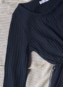 Korean Black Tulle Dress