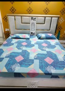 Cotton Blend Double Bedsheet