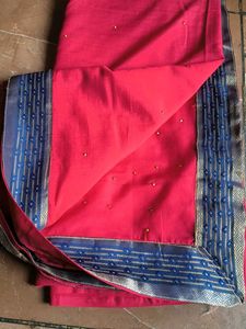 Pink &amp; Blue Saree
