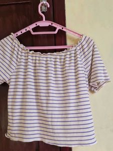 Striped Off-Shoulder Top